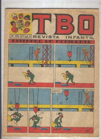 TBO numero 673: Evitando un accidente (Coll), (numerado 1 en trasera)