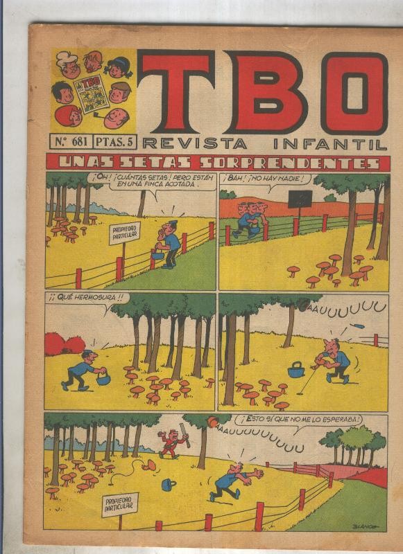 TBO numero 681: Unas setas sorprendentes (Blanco)
