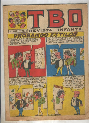 TBO numero 684: Probando estilos (Muntañola), (numerado 2 en trasera)