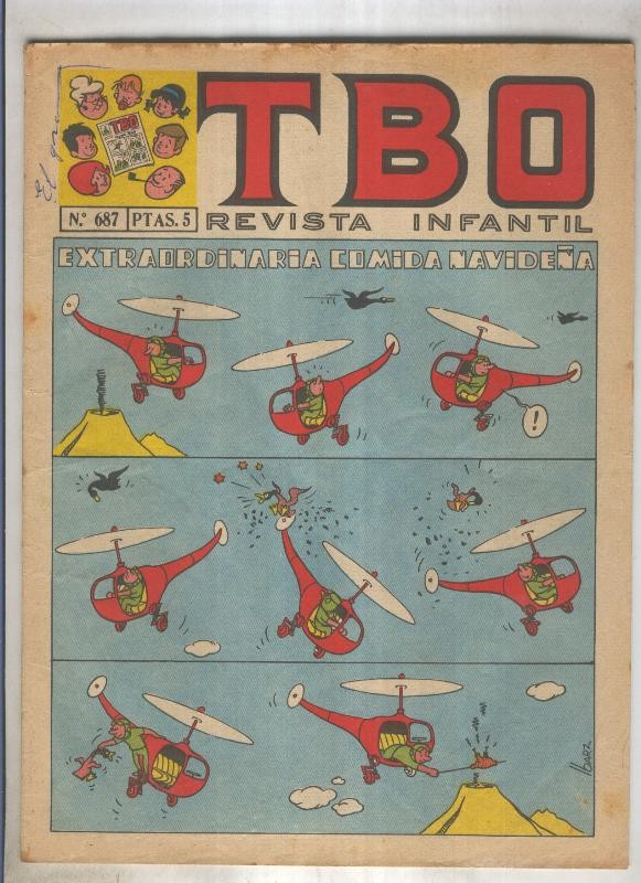 TBO numero 687: Extraordinaria comida navideña (Ibarz), (numerado 2 en trasera)