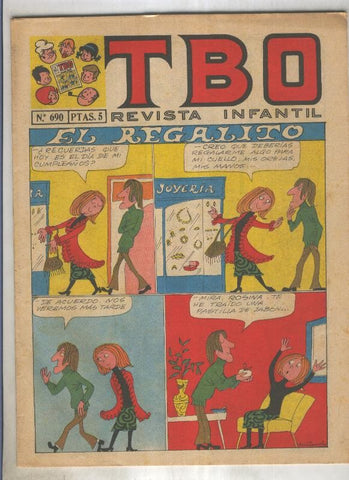 TBO numero 690: El regalito (Muntañola), (numerado 2 en trasera)