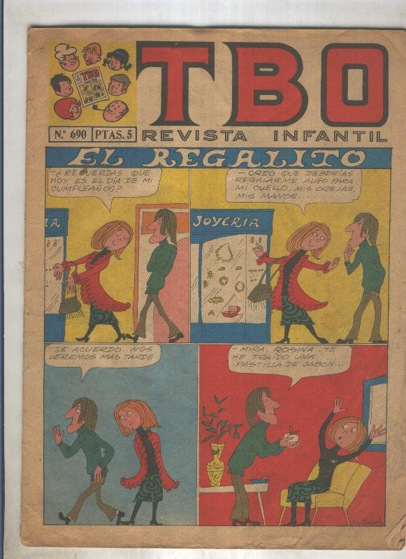 TBO numero 690: El regalito (Muntañola), (numerado 3 en trasera)