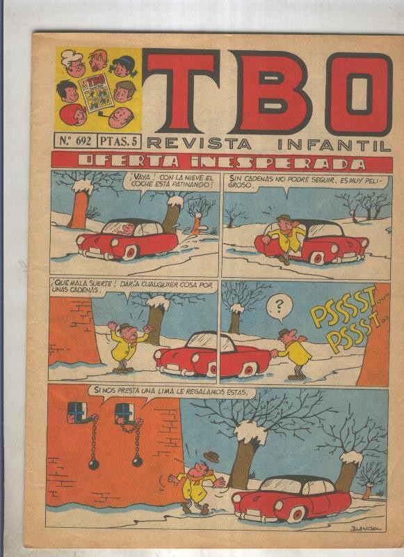 TBO numero 692: Oferta inesperada (Blanco), (numerado 2 en trasera)