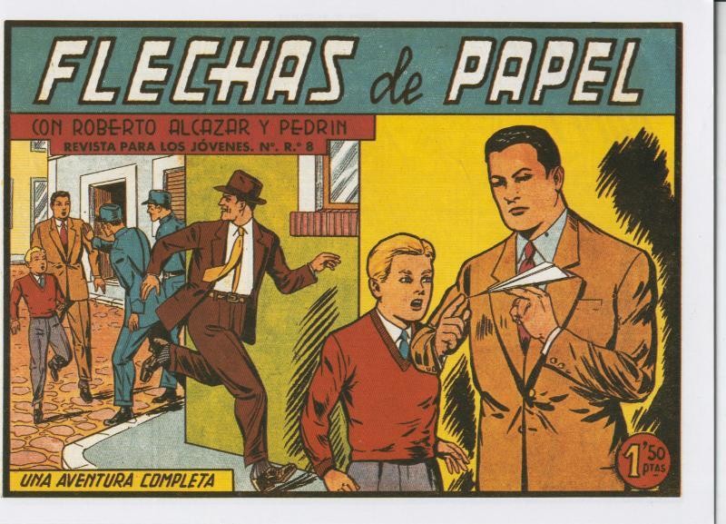 Roberto Alcazar y Pedrin facsimil numero 0379: Flechas de papel