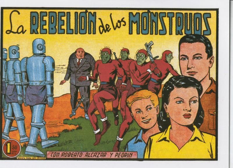 Roberto Alcazar y Pedrin facsimil numero 0355: La rebelion de los monstruos