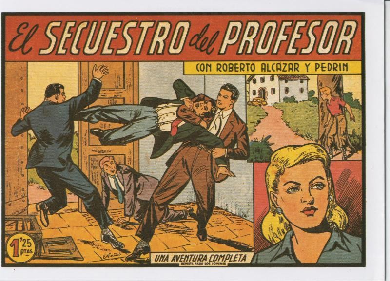 Roberto Alcazar y Pedrin facsimil numero 0350: El secuestro del profesor