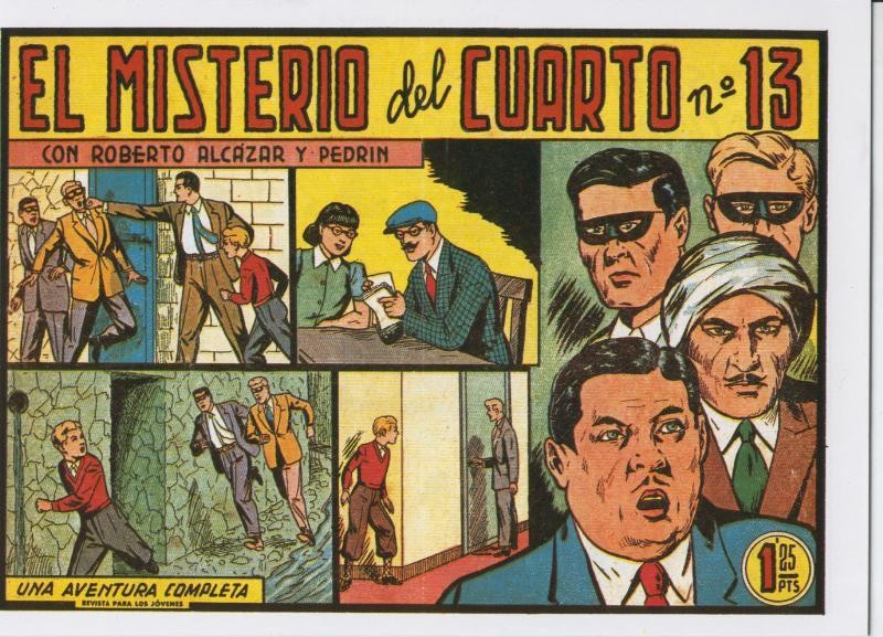 Roberto Alcazar y Pedrin facsimil numero 0346: El misterio del cuarto numero 13