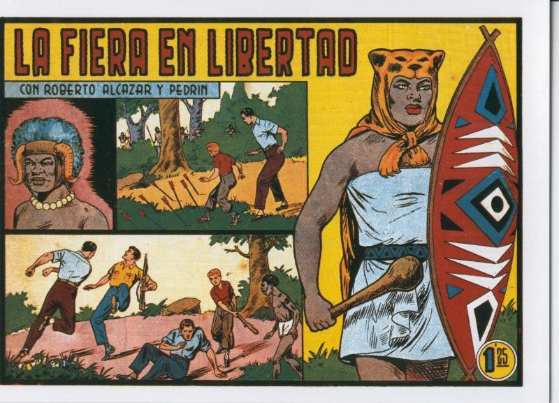 Roberto Alcazar y Pedrin facsimil numero 0331: La fiera en libertad
