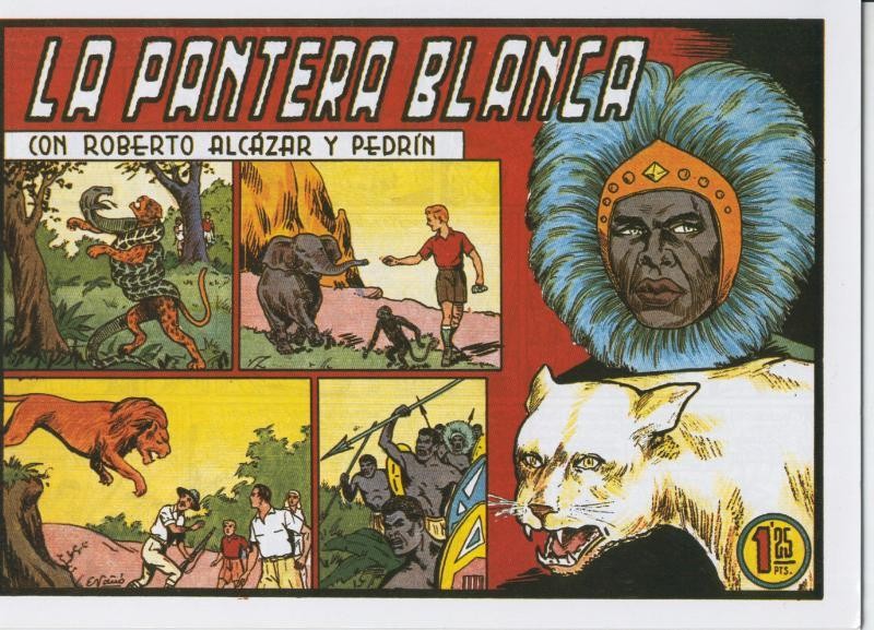Roberto Alcazar y Pedrin facsimil numero 0320: La pantera blanca