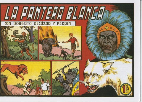 Roberto Alcazar y Pedrin facsimil numero 0320: La pantera blanca
