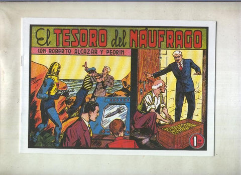 Roberto Alcazar y Pedrin facsimil numero 0283: El tesoro del naufrago