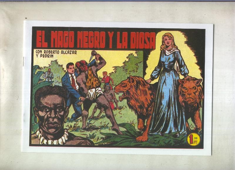Roberto Alcazar y Pedrin facsimil numero 0281: El mago negro y la diosa