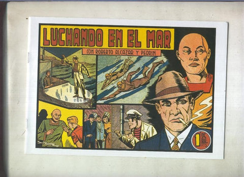 Roberto Alcazar y Pedrin facsimil numero 0252: Luchando en el mar