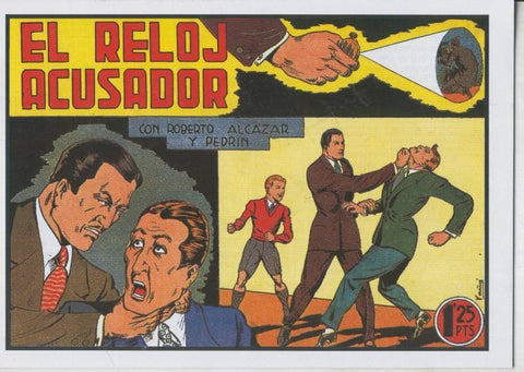Roberto Alcazar y Pedrin facsimil numero 0136: El reloj acusador