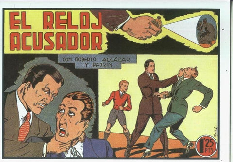 Roberto Alcazar y Pedrin facsimil numero 0136: El reloj acusador