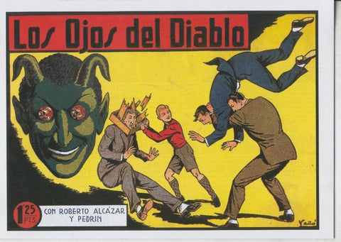 Roberto Alcazar y Pedrin facsimil numero 0135: Los ojos del diablo