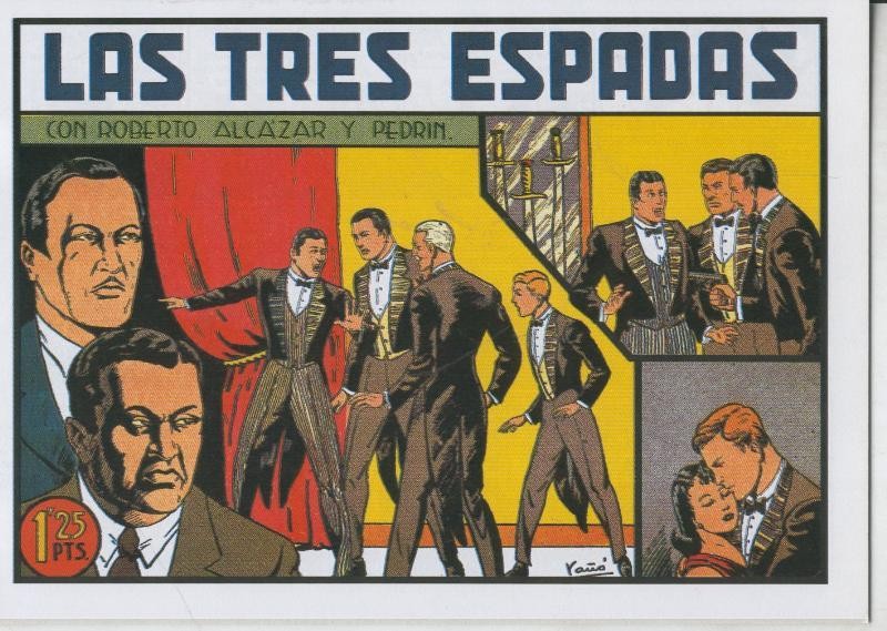 Roberto Alcazar y Pedrin facsimil numero 0129: Las tres espadas