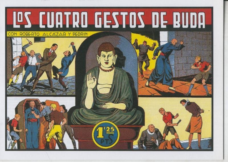 Roberto Alcazar y Pedrin facsimil numero 0125: Los cuatros gestos de Buda