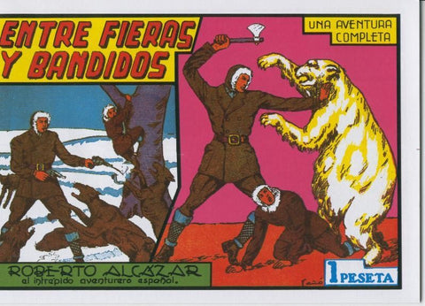 Roberto Alcazar y Pedrin facsimil numero 0087: Entre fieras y bandidos