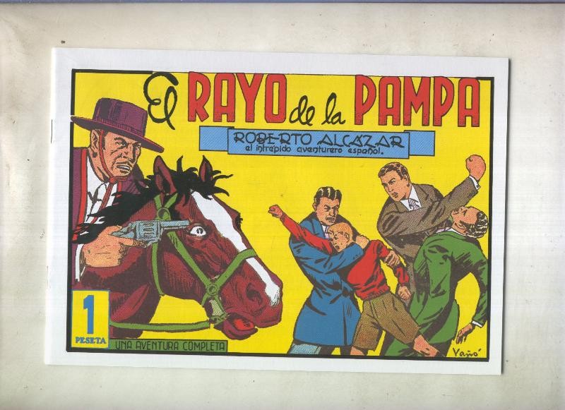 Roberto Alcazar y Pedrin facsimil numero 0086: El rayo de la pampa
