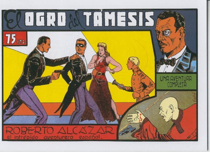Roberto Alcazar y Pedrin facsimil numero 0078: El ogro del Tamesis