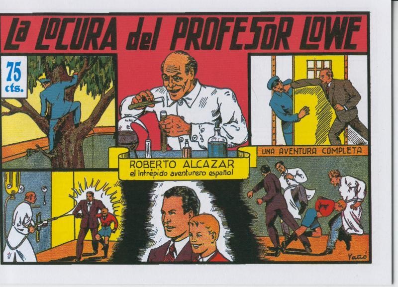Roberto Alcazar y Pedrin facsimil numero 0063: La locura del profesor Lowe