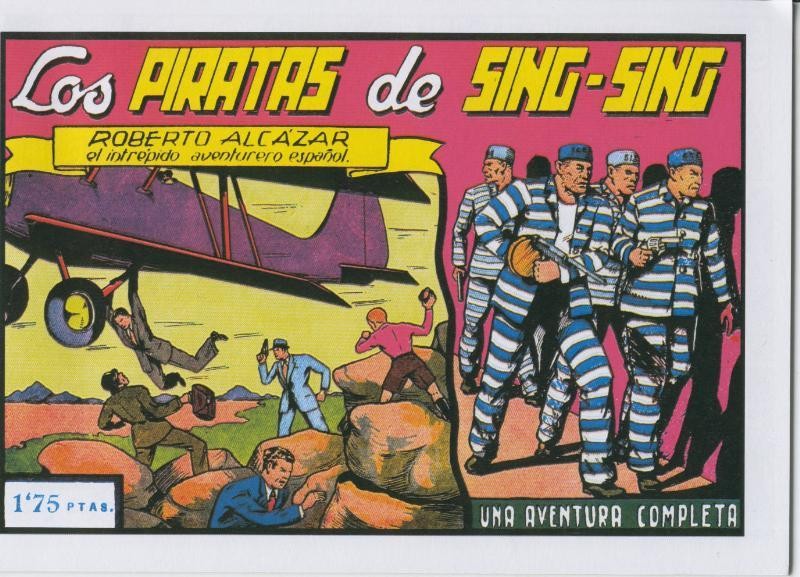 Roberto Alcazar y Pedrin facsimil numero 0047: Los piratas de Sing Sing
