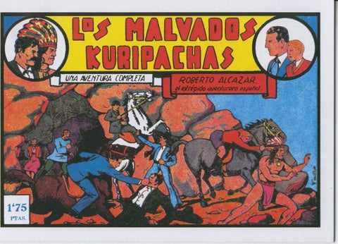 Roberto Alcazar y Pedrin facsimil numero 0041: Los malvados Kuripachas