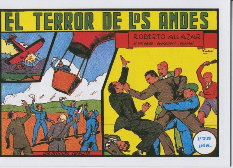 Roberto Alcazar y Pedrin facsimil numero 0039: el terror de los andes