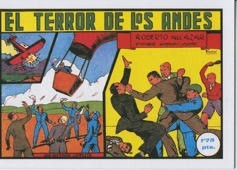 Roberto Alcazar y Pedrin facsimil numero 0039: el terror de los andes