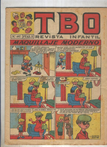 TBO numero 697: Maquillaje moderno (Salvador mestre), (numerado 4 en trasera)