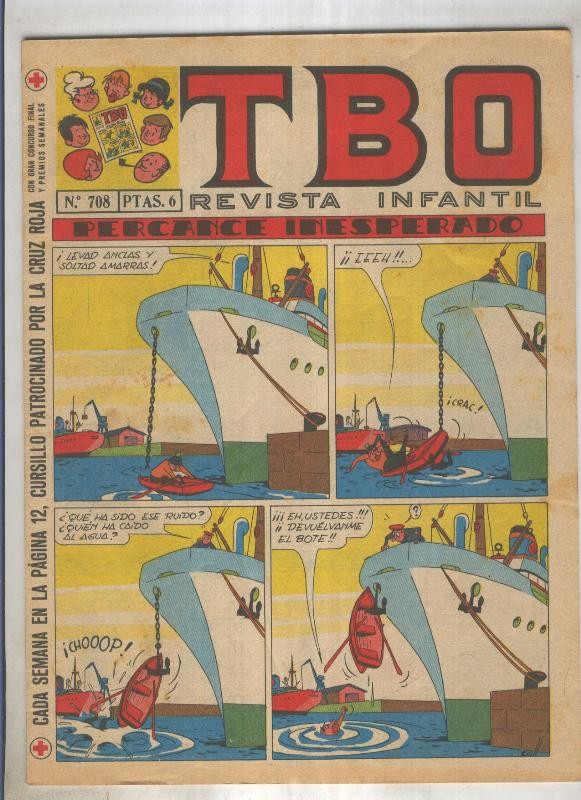 TBO numero 708: Percance inesperado (Coll), (numerado 1 en trasera)