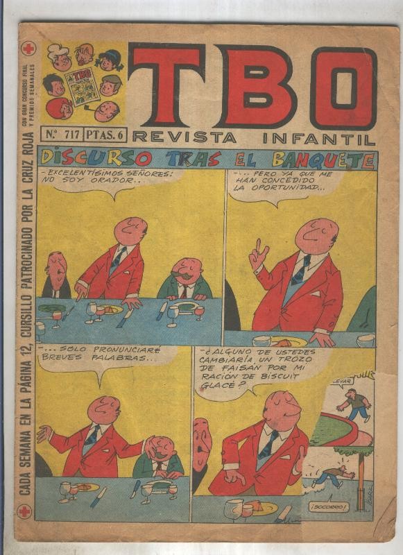 TBO numero 717: Discurso tras el banquete (Muntañola), (numerado 1 en trasera)