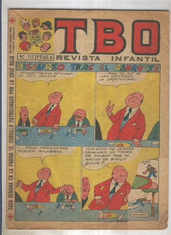 TBO numero 717: Discurso tras el banquete (Muntañola), (numerado 1 en trasera)