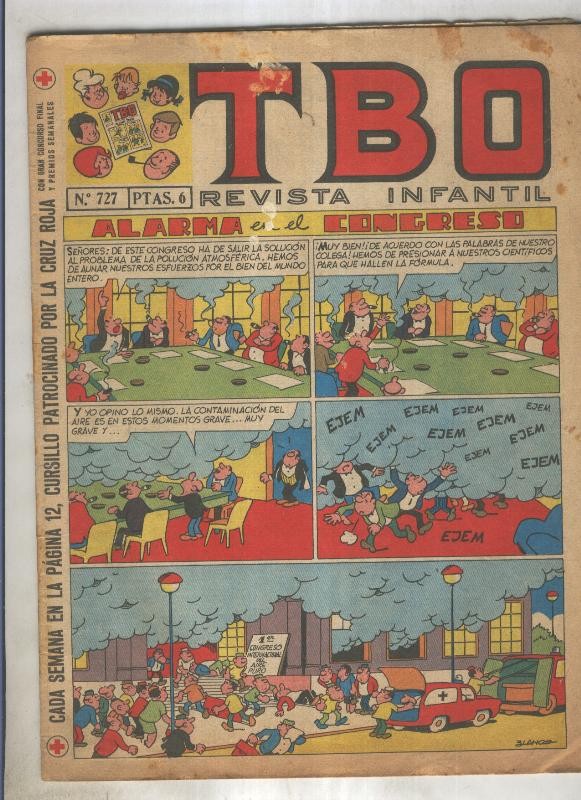 TBO numero 727: Alarma en el congreso (Blanco), (numerado 1 en trasera)