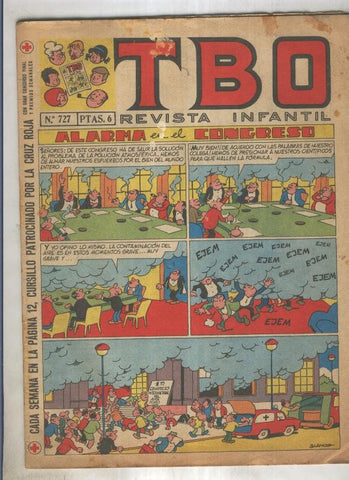 TBO numero 727: Alarma en el congreso (Blanco), (numerado 1 en trasera)