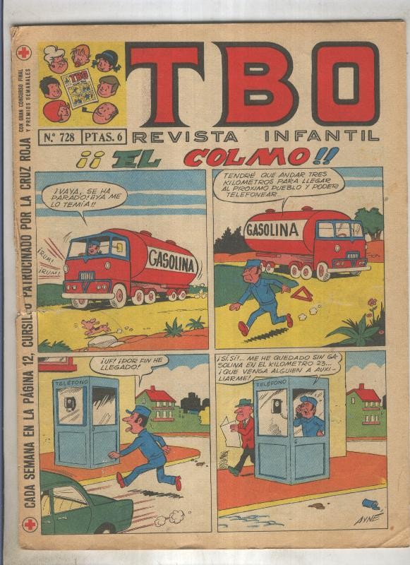 TBO numero 728: El colmo (ayne), (numerado 2 en trasera)