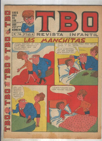 TBO numero 746: Las manchitas (Muntañola), (numerado 3 en trasera)