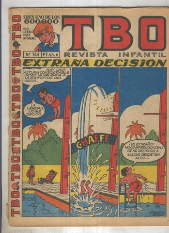 TBO numero 764: Extraña decision (Salvador Mestre), (numerado 1 en trasera)