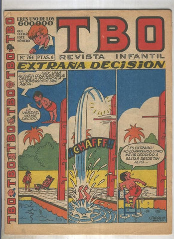 TBO numero 764: Extraña decision (Salvador Mestre), (numerado 4 en trasera)