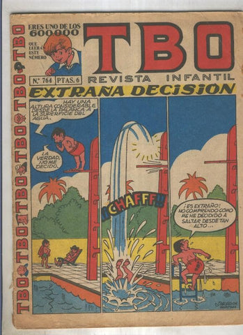 TBO numero 764: Extraña decision (Salvador Mestre), (numerado 5 en trasera)