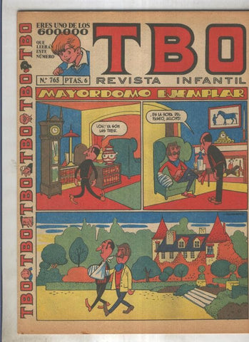 TBO numero 765: Mayordomo ejemplar (Moreno)