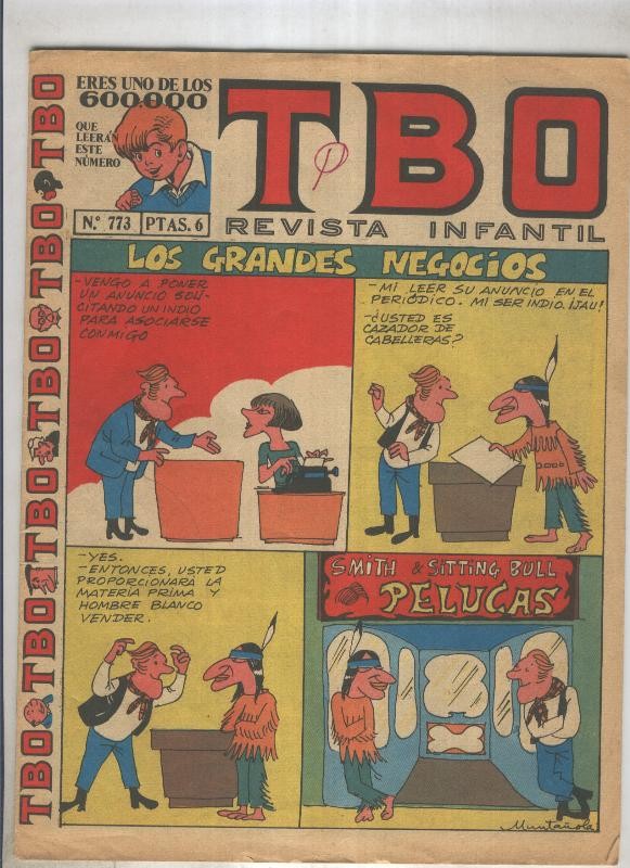 TBO numero 773: Los grandes negocios (Muntañola), (numerado 1 en trasera)