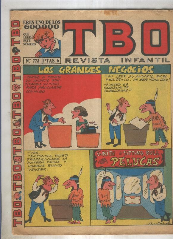 TBO numero 773: Los grandes negocios (Muntañola), (numerado 2 en trasera)