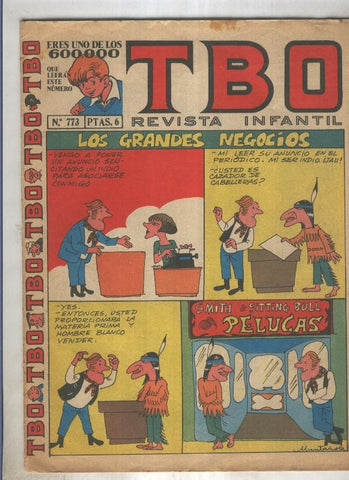 TBO numero 773: Los grandes negocios (Muntañola), (numerado 2 en trasera)