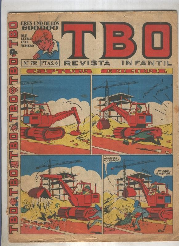 TBO numero 785: Captura original (Coll), (numerado 1 en trasera)