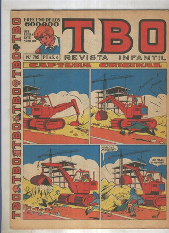 TBO numero 785: Captura original (Coll), (numerado 2 en trasera)