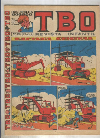 TBO numero 785: Captura original (Coll), (numerado 4 en trasera)