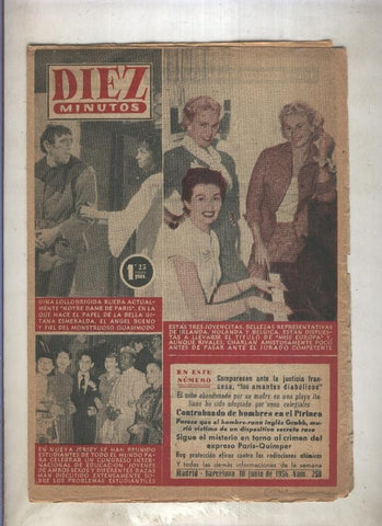 Diez Minutos numero 250 del 10 de junio de 1956