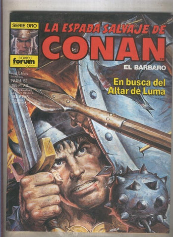 La Espada Salvaje de Conan primera edicion numero 051 (numerado 3 en trasera)